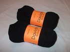 Davido Mens Socks Ankle Low Cut 100  Cotton Made In Italy Black-8 Pair Size10-13