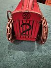 Vintage Marx No  2 Wind-up Tin Litho Tractor Early Red black