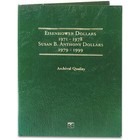 1971-1999 Susan B  Anthony   Eisenhower Dollar Folder Littleton Coin