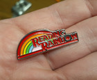 Reading Rainbow Lapel Pin Metal Enamel Retro Tv Show Hat Bag Book Badge Pinback