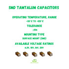 100 Pcs  Smd Tantalum Capacitor  0402  0603  0805  1206  1210  1411