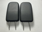 Pair 2024 2025 Headrest Mitsubishi Outlander Rear Third 3rd Row Black Leather