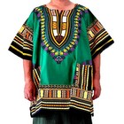 Dashiki Shirt Style African Clothing Vintage Caftan Boho Hippie Top Blouse 1size