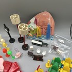 Huge Vtg Dollhouse Furniture Lot Chairs  Kitchen  Bath Made In Hong Kong 170 