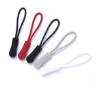 10pcs Black Zipper Pulls Fixer Nylon Cord Extension Jacket Tab Tag Replacement