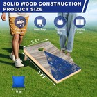Cornhole Boards Set - Regulation Size 4x2 3x2ft Solid Wood Corn Hole Game Set   
