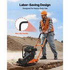 Uimoso 6 5hp Vibrating Plate Compactor For Asphalt  5600vpm  2360lbs