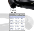 Black Pvc Vinyl Tubing 1 4  Id X 3 8  Od Water Fish Tank Aquarium Air Line Light