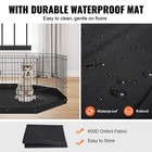 8-panel Foldable Metal Dog Playpen With Bottom Pad 24  H Pet Fence Puppy Crate 