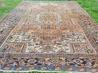 8 3 X 11 1 Antique Fine Heriz Rug Vintage Caucasian Serapi Ushak Shirvan Kazak