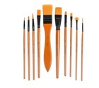 10pcs Nylon Brush Artist Paint Brushes Art Set Acrylic Oil Watercolour Painting