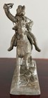 Antique C  1890s Buffalo Bill Cody Wild West Show Spelter Statue - Lasso Intact