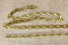 Vintage Brass Safety Chain Solid Single 5 8    Links Cut To 1 Foot Old Store Stock
