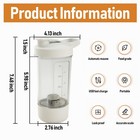 Electric-protein Shaker Bottle 15oz   fitness Powder Mixing Cup   usb Rechargeable
