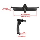 3-point 48  Scraper Blade 2  Receiver For Tractor 0 7 5 Or 15 Adjustable Angle