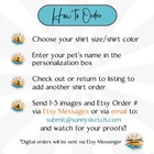 Custom Pet Portrait Comfort Tee Personalized Dog Cat Photo