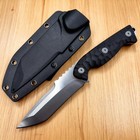 10  Survival Tactical Fixed Blade Knife Full Tang 440 Steel W  Kydex Sheath