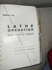 Vtg 1968 Atlas Manual Of Lathe Operation   Machinist Tables Book