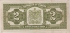 1923   2 The Dominion Of Canada  G Prefix  Dc-26d  F vf  Green Seal  Inv 2461