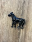Vintage Cast Iron Horse Paper Weight Hubley Doll House Barnyard Heavy Black