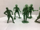 Vintage 1960 s Wwii Marx   Unbranded Plastic Us Toy Soldiers 5 5   -6  Lot Of 11