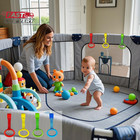 Baby Pull Up Rings Playpen walking Exercises Assistant Stand Up Rings For Infant