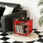 Modern Clear Acrylic Colour Block Side Table Stylish Sofa End Table Home Decor