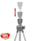 T-sign Tripod X Banner Stand 23-32 x63-78   Trade Show Display Silver