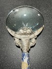 Antique vintage Asian Blue And White Ceramic Handle Magnifying Glass 