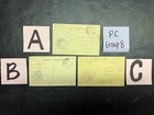 C 1919 Military Censored Stamped Postcards