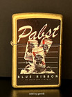 Zippo Windproof Street Brass Pabst Blue Ribbon Lighter  47409 New In Box