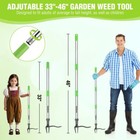 Workpro Weed Puller Tool 33 -46  Handle Stand Up Heavy Duty Weed Remover 4 Claws