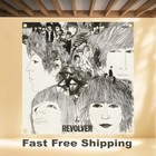 The Beatles Revolver 4 x4  Banner Album Cover Art Fabric Poster Flag Tapestry