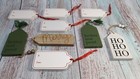9 Wooden Christmas Gift Tags Holiday Wrapping 