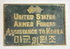 Armed Forces Assistance To Korea Afak Wall Plaque Us Military Civic Action Plan