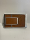 Vintage Polaroid Sx-70 Land Camera Folding Slr Chrome Brown Leather Untested