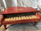 Schoenhut Red Toy Piano 1920-1930   s  Antique Works Wooden Musical Instrument