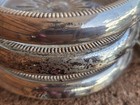 Vintage Crown Sterling Silver   Glass Coasters 6 Pc