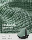 Baby Car Seat Cover  Extra Large Mesh Window  Breathable Muslin Cotton  Infan   