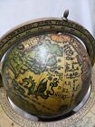 Rare Vintage Old World Globe Zodiac Signs Desktop World Globe W stand Italy