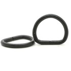 D-ring 1  Matte Black Plated Metal 100 Pack
