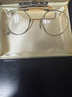 Antique Ao Pince Nez Eyeglasses     1 10 12k Gold Fill     Round Lens W  Case  read 