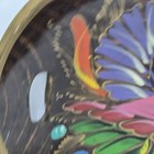 Vtg Wood Bowl Hand Painted Floral Centerpiece Fruit Tray Decorative Colorful 13 