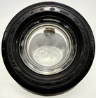 Vintage Goodyear Custom Super Cushion Round Tire Ashtray W  Glass Insert