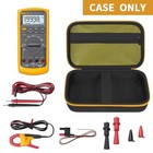 Fluke 87-v 88v 15b   Hard Carrying Case - Black   Yellow Pocket