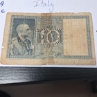 1939 Italy 10 Lire Sml Note - Prewar Era - 87 Yr Old Circ Tape