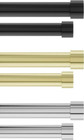 Umbra Cappa Double Curtain Rod  Includes 2 66 To 120-inch  Brushed Black 