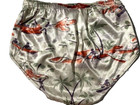 Vtg 50s Laguna Men Satin Hawaiian Print Swim Brief Bathing Trunks Swimsuit Sz M