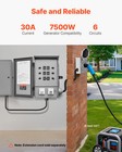 Vevor Manual Transfer Switch 30a Generator Transfer Switch Kit Nema 3r 7500w
