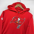 Tampa Bay Buccaneers Hoodie Men s Xl Red Nike On Field Apparel Thema Fit Logo